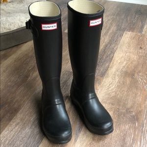 Navy Original Tall Hunter Boots